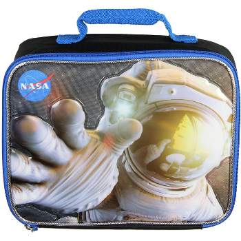 NASA Kids Buzz Aldrin 3D Astronaut Insulated Lunch Box Bag Tote Black