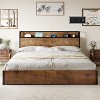 AMERLIFE Lift Up Storage Bed Frame with Lifting Storage & Charging Station - 4 of 4