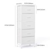 Kumasinova 5 Drawer Dresser with Fabric Bin,Chest of Drawers with Metal Frame & Wood Top,Bedroom Dressers for Living Room,Nursery,Closet,Entryway - 2 of 4