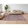 Pink Taupe and Gray Abstract Power Loom Area Rug - 2 of 4