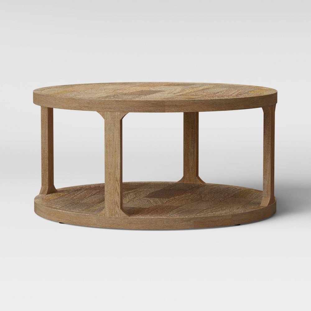 Castalia Round Natural Wood Coffee Table - Threshold™