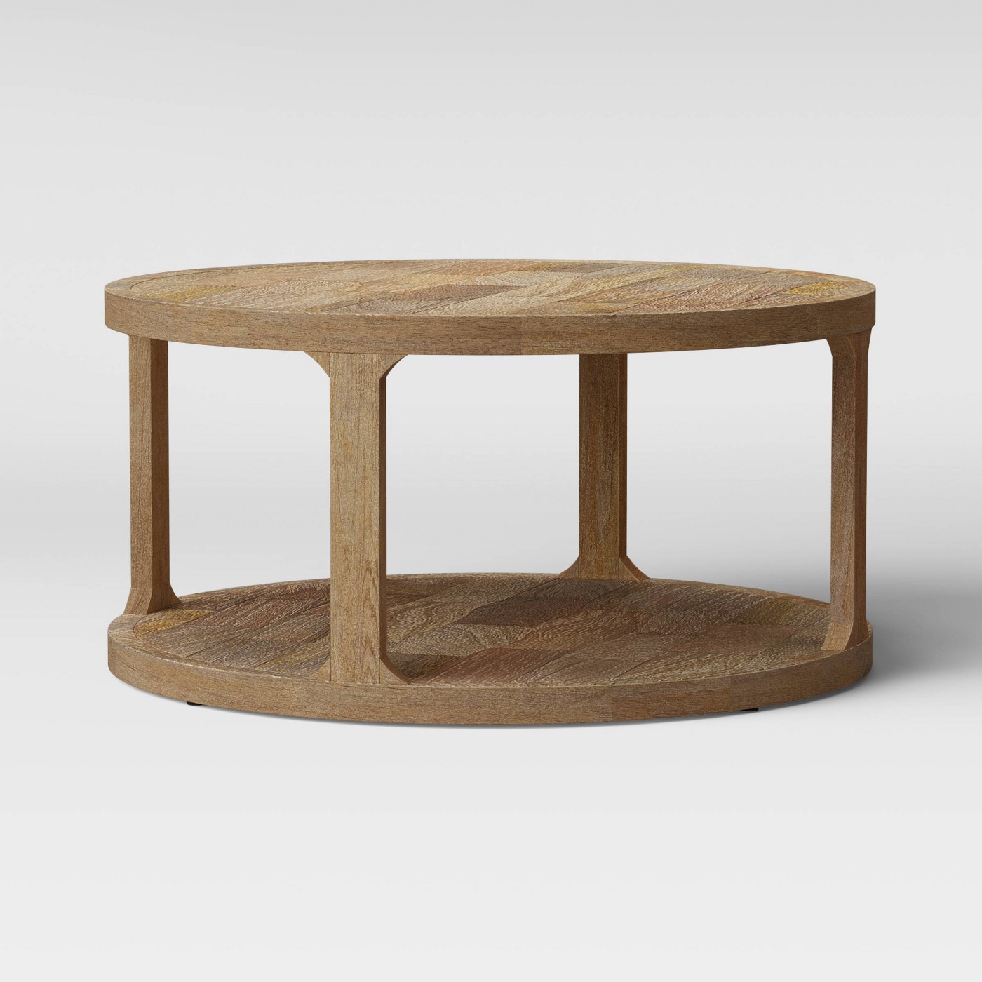 Castalia Round Natural Wood Coffee Table by Threshold