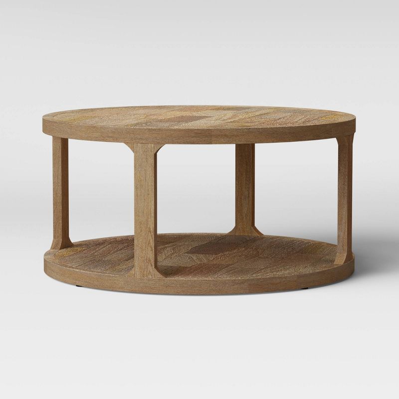Castalia Round Natural Wood Coffee Table - Threshold&#8482;, 1 of 13