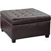 Sapphtopaz Storage Ottoman Bench, Square Ottoman with Storage, Tufted Accent Bench for Living Room, 2 in 1 Function, Work as End Table and Ottoman - 3 of 4