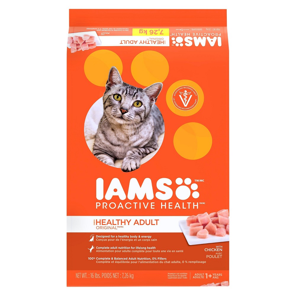 Iams Proactive Health Original Adult Cat Food - 16 lb