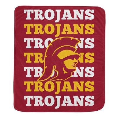 NCAA USC Trojans Repeat Refresh Ultra Soft Blanket