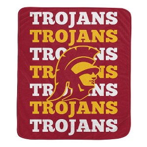 NCAA USC Trojans Repeat Refresh Ultra Soft Blanket - 1 of 1