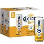 Corona Light Lager Beer - 12pk/12 fl oz Cans