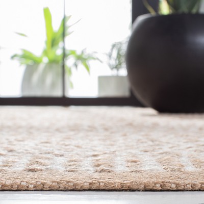 Ivory Hand-Knotted Wool 8' x 10' Area Rug