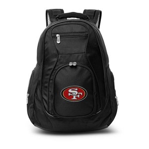 NFL San Francisco 49ers Premium 19" Laptop Backpack - Black - 1 of 1