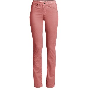 Lands' End Lands' End Women's Mid Rise Straight Leg Corduroy Pants - 1 of 3