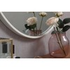 Elegant Lighting Metal frame round mirror with decorative hook 28 inch in White - 3 of 4