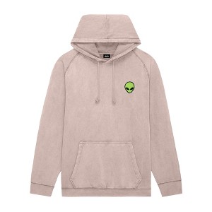 Dalix Alien Embroidery Washed Hoodie Sweatshirt Hoodie Fleece Relaxed Fit Lounge Mens - 1 of 4
