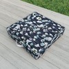 Ninola Design Watery Abstract Flowers Navy Outdoor Floor Cushion - Deny Designs - 2 of 2