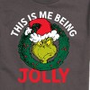 Men's - Dr. Seuss - The Grinch This Is Me Being Jolly Short Sleeve Graphic T-Shirt - 2 of 4