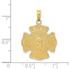 Black Bow Jewelry 14k Yellow Gold FD Shield Pendant - 4 of 4