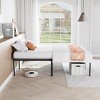 FURNIinspire Beds Queen Bed Frame Heavy Duty Metal Platform Bed Bedframe with Steel Slat Support, No Box Spring Needed， Black, 80"*60"*14" - 2 of 4