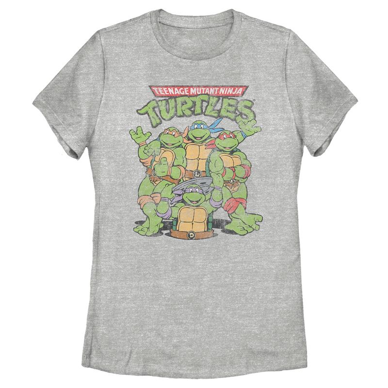 Women's Teenage Mutant Ninja Turtles Best Friend Shot T-Shirt, 1 of 5