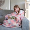 Catalonia Girls' Hoodie Sweatshirt, Oversized Wearable Fleece Pullover Boys, Gift Idea for Kids - 2 of 4