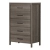 South Shore Primo 6 Drawer Double Dresser Rustic Oak: Laminated Particle Board, Adult Assembly Required - 2 of 4