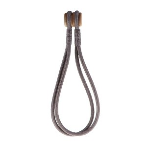 Evideco French Home Goods Magnetic Curtain Tiebacks – Double Braided Cord with Wooden Tips - 1 of 4