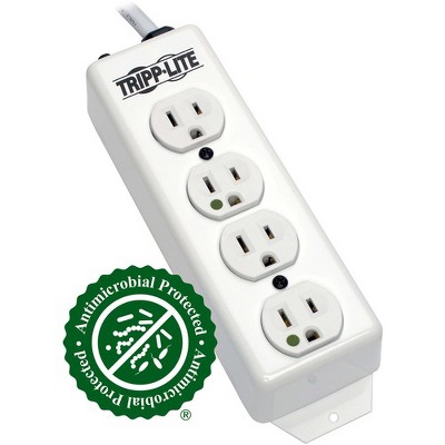 Tripp Lite Power Strip Hospital Medical 120V 5-15R-HG 4 Outlet 15' Cord Metal - NEMA 5-15P - 4 NEMA 5-15R Hospital Grade - 15ft