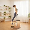 VEVOR Pilates Chair, Split-Pedal Stability Combo Chairs with Handles, Rubber Wood Frame Yoga Fitness Trainer, Exercise Reformer, Black&Wood Color - 2 of 4
