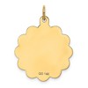 Black Bow Jewelry 14k Yellow Gold Happy Birthday Disc Charm or Pendant, 22mm - 3 of 4