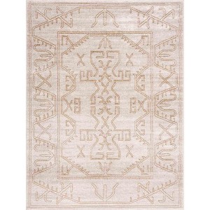 Hauteloom Divya Cream & Gold Area Rug - 1 of 4