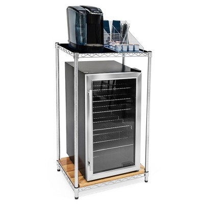 Shelving.com Chrome Wire 2-Shelf Beverage Station
