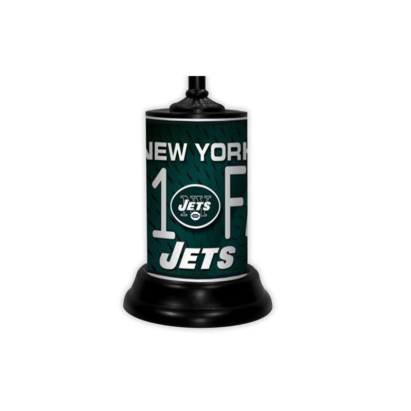 NFL 18-inch Desk/Table Lamp with Shade, #1 Fan with Team Logo, New York Jets, 2 of 4