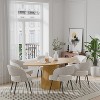 Lirago dinning table 6 Seater 67"L*33.5"W*30"H- Natural Wood Finish - 2 of 4