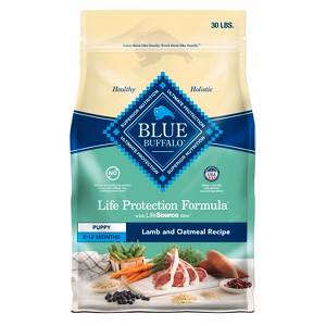 Blue Buffalo Life Protection Lamb & Oatmeal Recipe Puppy Dry Dog Food - 30lbs - 1 of 4