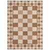 Washable Rugs Modern Geometric Checkered Indoor Outdoor Rug Easy Jute Rug Non-Slip Low Pile Jute Rugs - 3 of 4