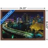 Trends International Cityscapes - Venetian Causeway Framed Wall Poster Prints - 3 of 4