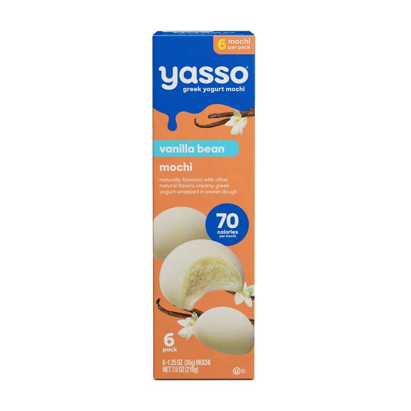 Yasso Frozen Greek Yogurt Vanilla Bean Mochi - 7.5oz/6ct, 1 of 8