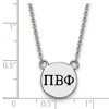 Black Bow Jewelry Sterling Silver Pi Beta Phi Greek Life Necklace 18 Inch - 2 of 4