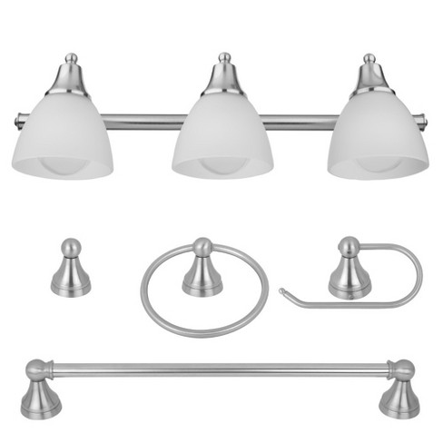 Globe Electric 50700 Estoril 5 Piece Bathroom Vanity Light Set Target