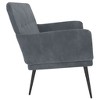 vidaXL Bench Dark Gray 42.5 in.x31.1 in.x31.1 in. Velvet - 4 of 4