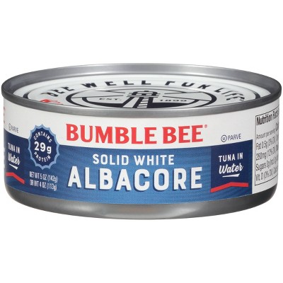 Bumble Bee Solid White Albacore Tuna in Water - 5oz