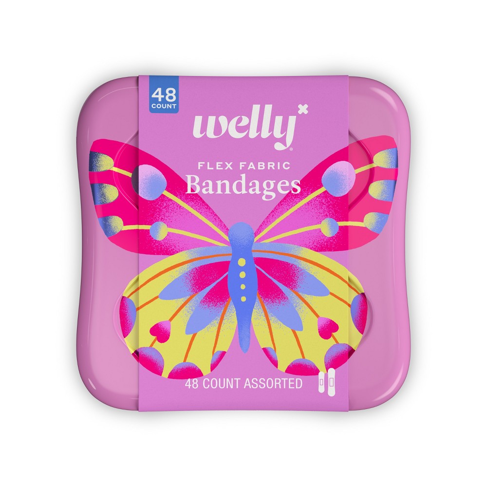 Welly Butterfly Bandages - 48ct