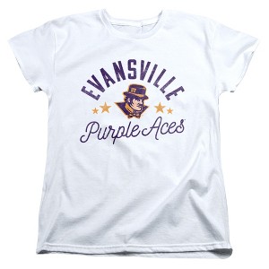 Women's University Of Evansville Purple Aces T-Shirt - 1 of 4