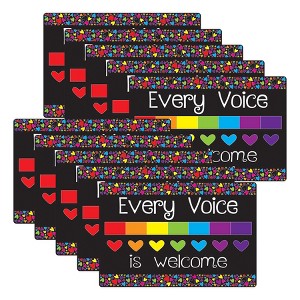 Smart Poly® Computer Mouse Pad, 8" x 10", Every Voice Welcome Here, Pack of 10 - 1 of 3