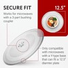 Impresa Replacement Microwave Glass Plate, 12.5 Inches Diameter, Compatible with General Electric & Samsung Plates - 2 of 4