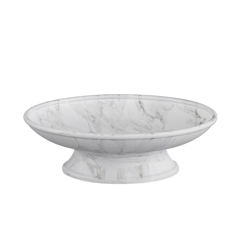 Compton Marble Patterned Resin Soap Dish Holder - Nu Steel, 1 of 7