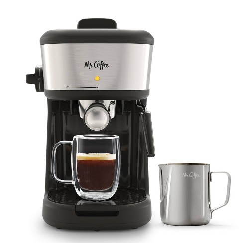 Mr. Coffee Steam Espresso Maker With Stainless Steel Frothing