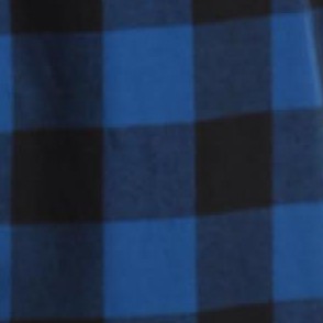 buffalo plaid - royal black 100% cotton flannel