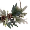 HomeRoots 19" Faux Greenery And Pinecone Wreath - 4 of 4