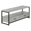 Monarch Specialties Tv Stand 48 Inch Console Media Entertainment Center Storage Drawers Laminate Metal Grey Black Contemporary Modern - 2 of 4