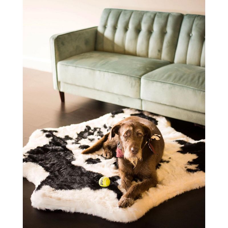 Paw Brands PupRug Animal Print Memory Foam Dog Bed, 1 of 10